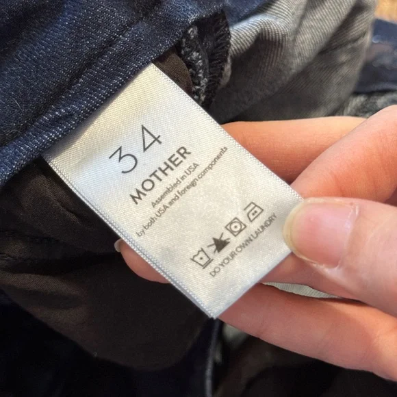 MOTHER The Cinch Roller Sneak French Electro Jeans Anthropologie - Picture 9 of 14